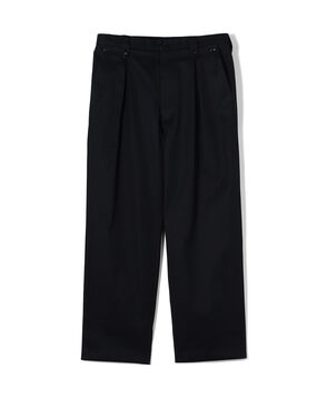 60/2コットンギャバジン 1タックペグトップパンツ