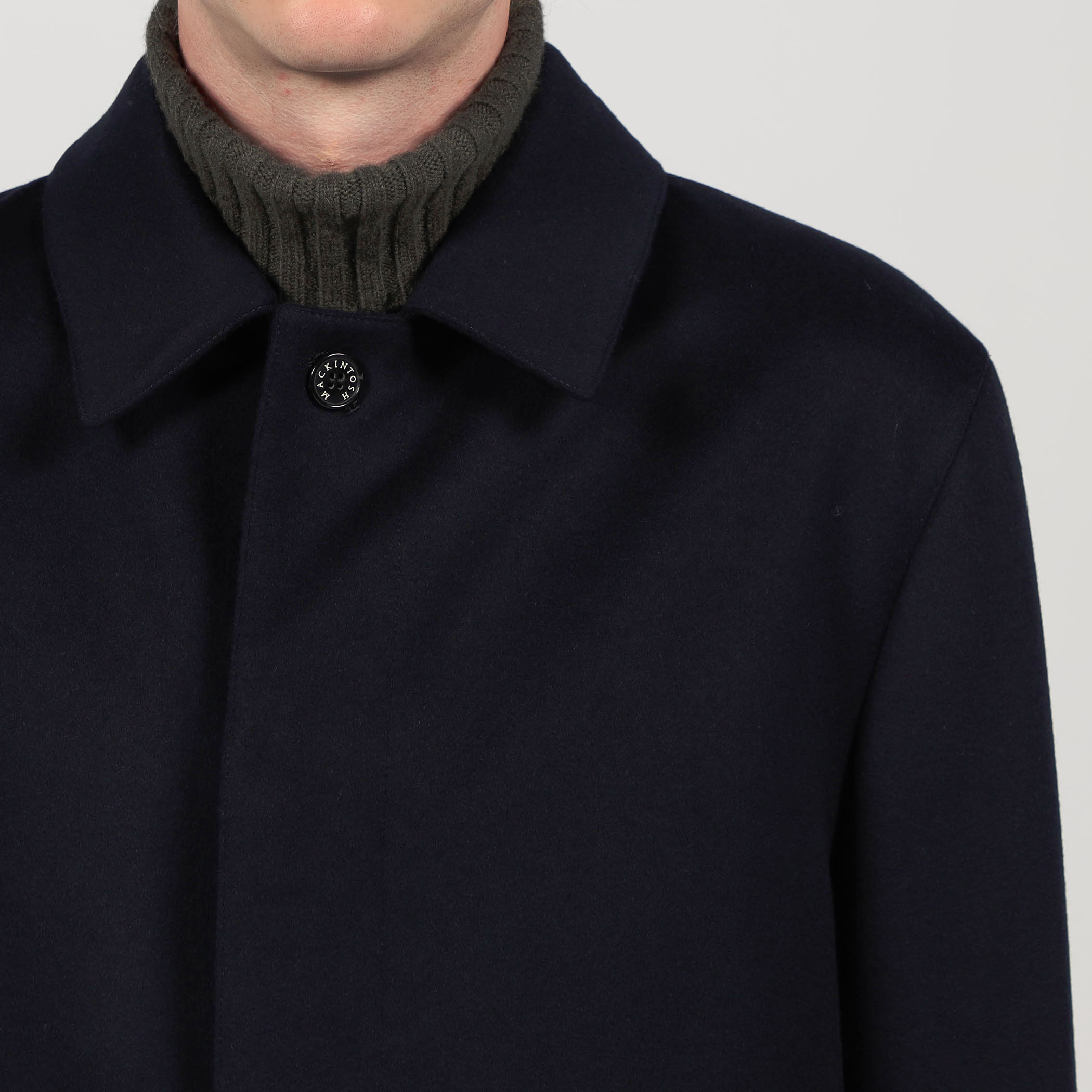 マッキントッシュ　ダンケルド　Loro Piana STORM SYSTEM MACKINTOSH DUNKELD Loro Piana RAIN SYSTEM ウールステンカラーコート