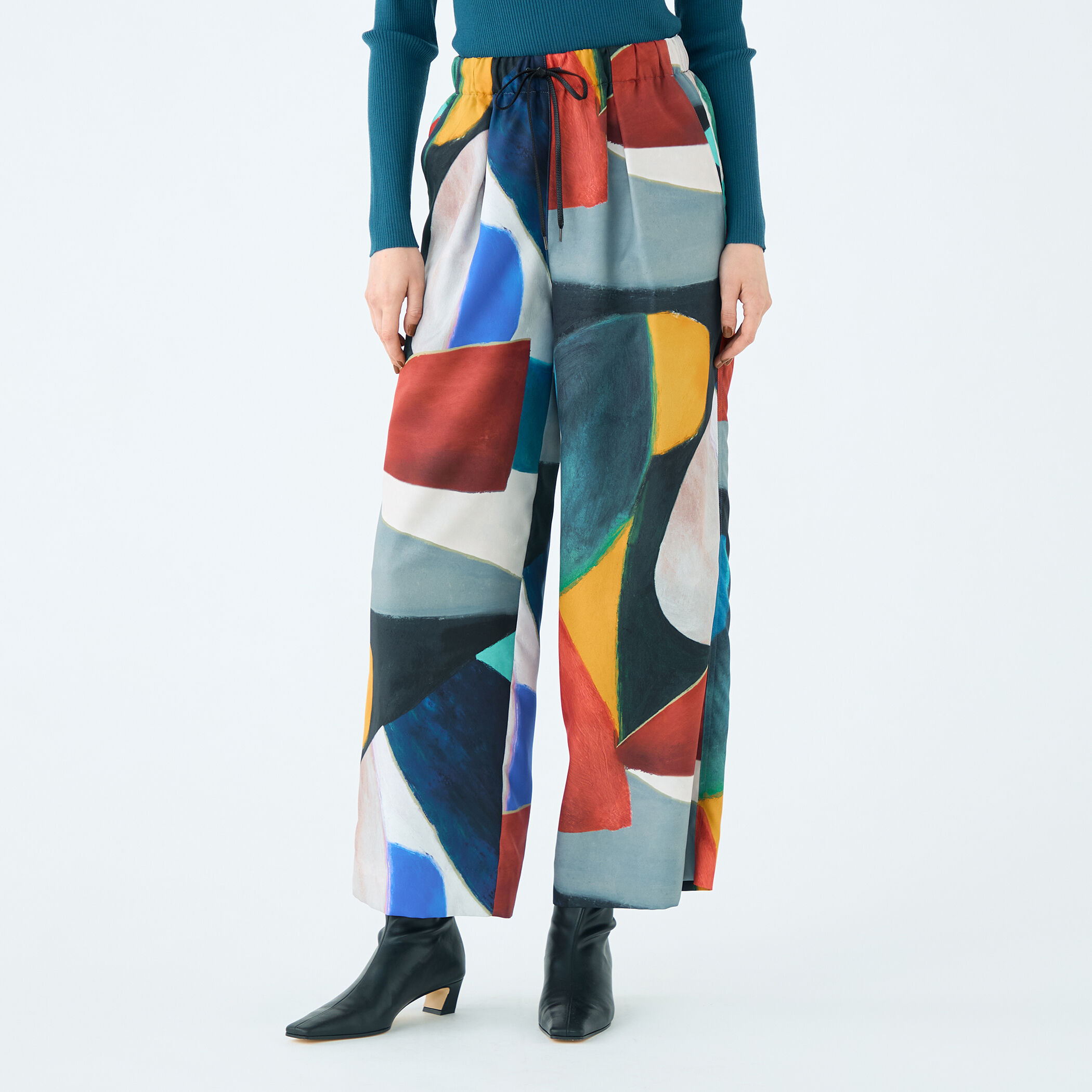 アルテミスプリント 1タックイージーパンツ｜トゥモローランド 公式通販