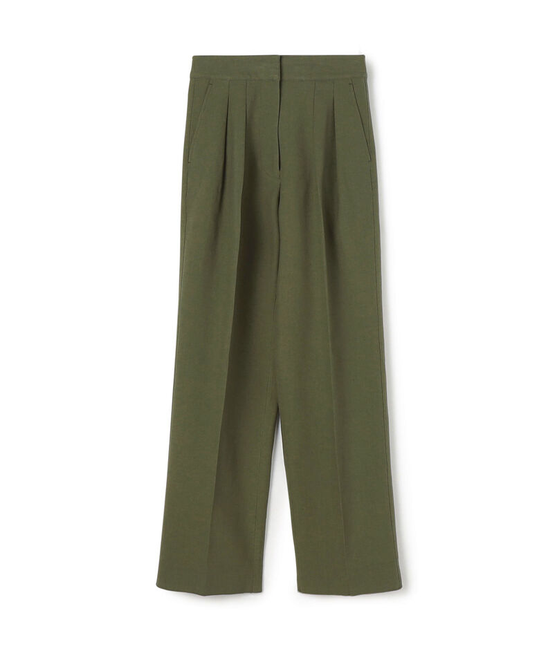 ■ヘンプコットン タックワイドパンツ