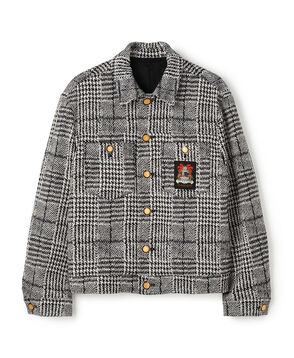 グレンチェックジャカード ブルゾン