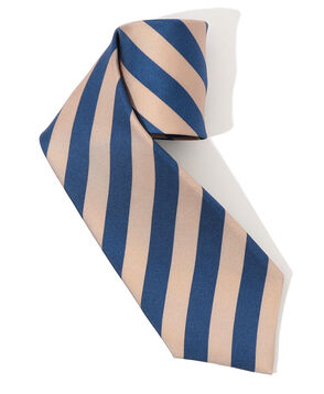 ERRICO FORMICOLA シルクプリント レジメンタルストライプネクタイ