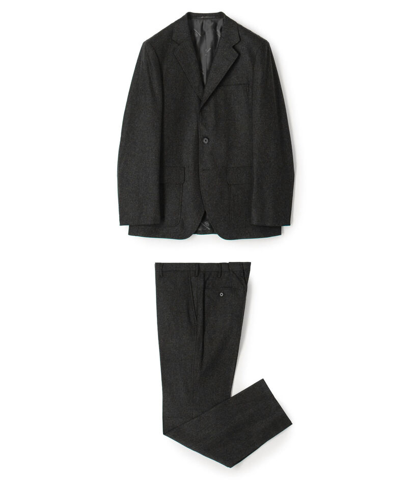 ウールフランネル シングルブレステッド3Bスーツ FOX FLANNEL