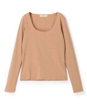 6397 NECK STRETCH L/S コットン ストレッチ Uネック ロングスリーブTシャツ