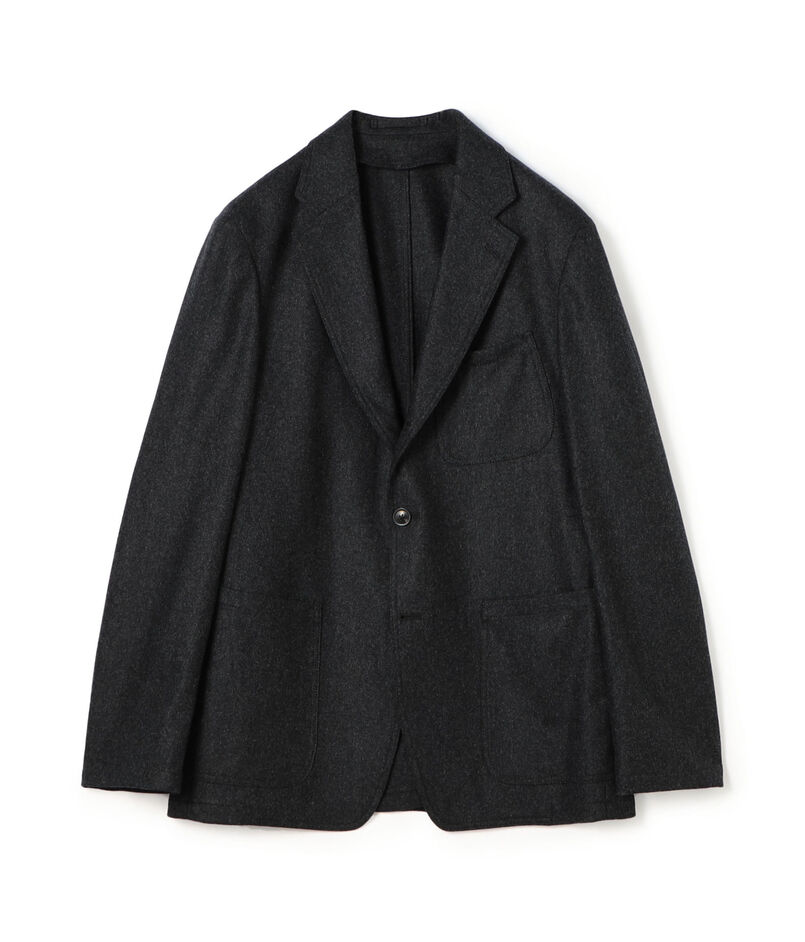 ウーレンフランネル シングルブレステッド3Bジャケット Vitale Barberis Canonico