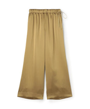 ノーブルサテン ワイドパンツ