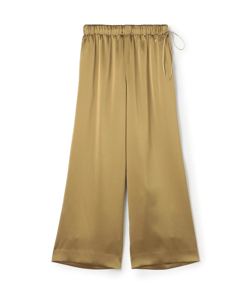 ノーブルサテン ワイドパンツ