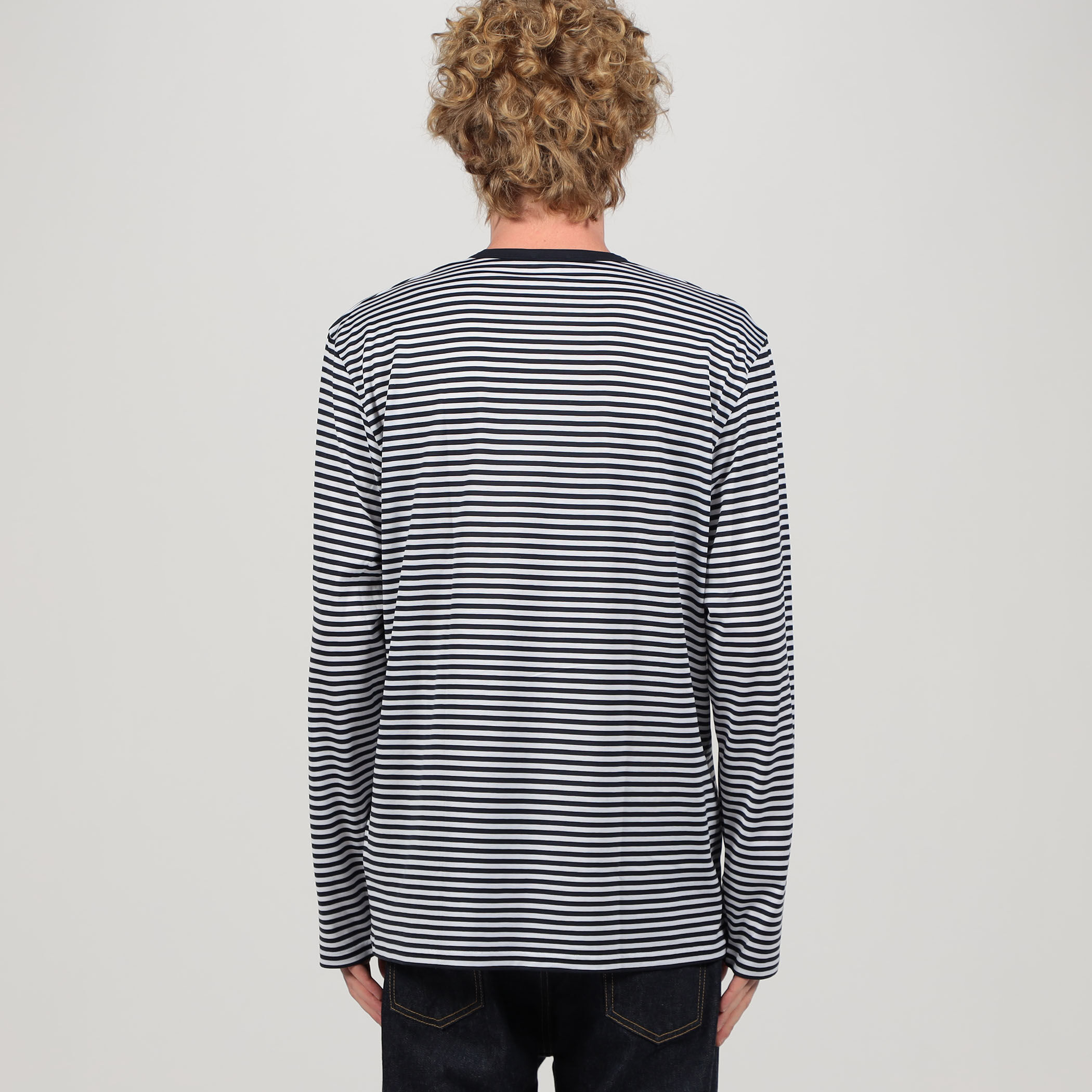 SUNSPEL MTSH0003ES コットンストライプ ロングスリーブ Tシャツ