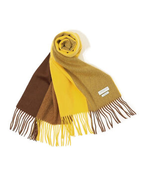 TOMORROWLAND カシミヤ パネルチェックマフラー