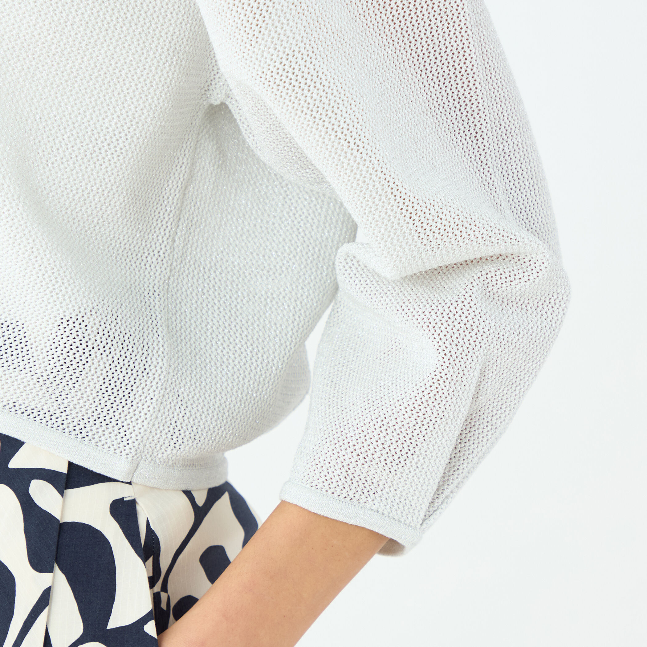 コットンメッシュ Vネックカーディガン｜トゥモローランド 公式通販