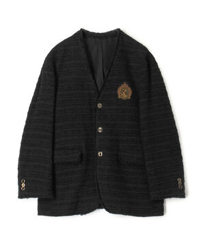 ファンシーツイード カラーレスジャケット