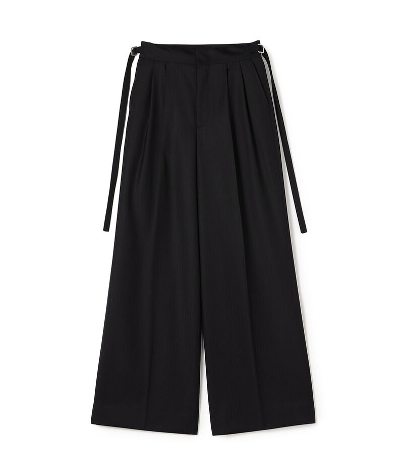 CANONICOウーステッドウール 2タックワイドパンツ