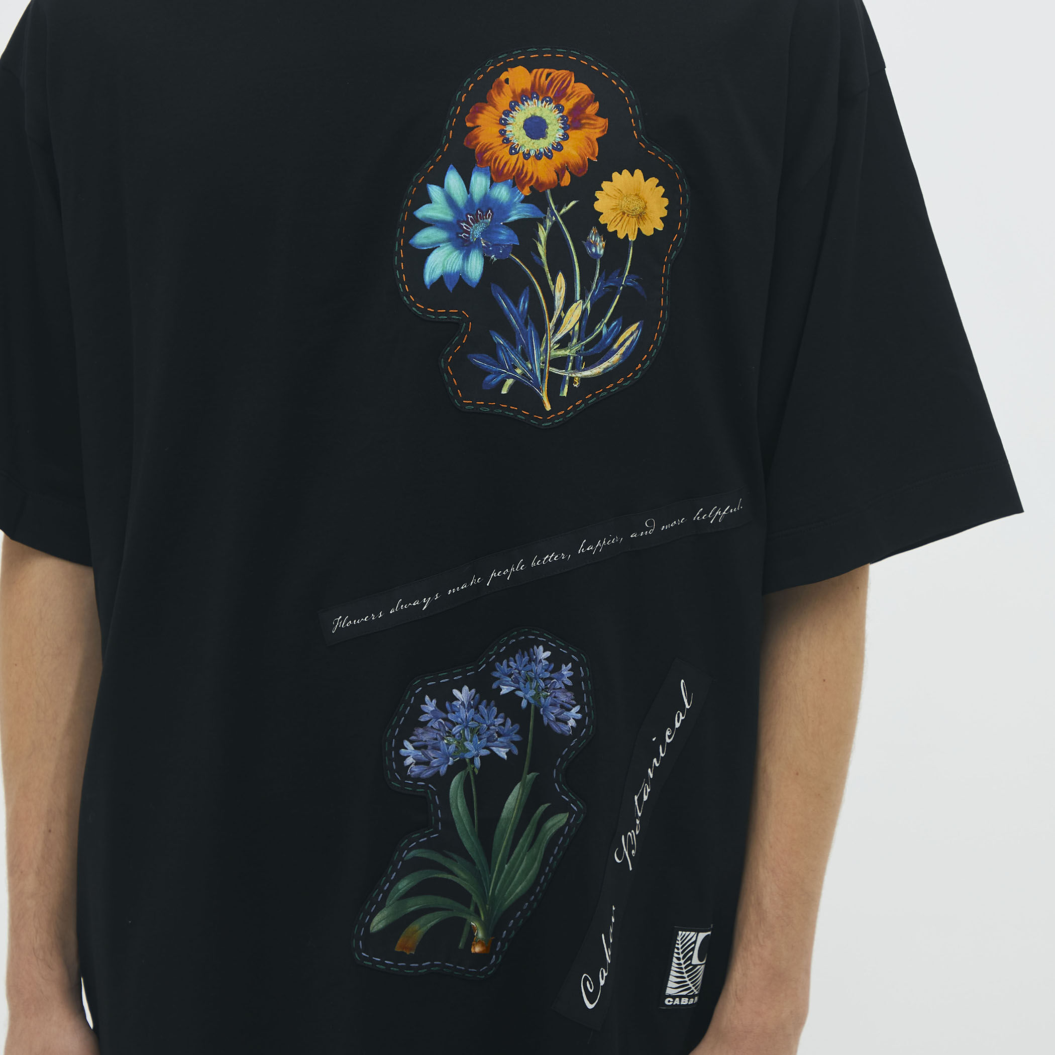 CABaN スビンコットン FLOWERSモチーフTシャツ｜トゥモローランド 公式通販