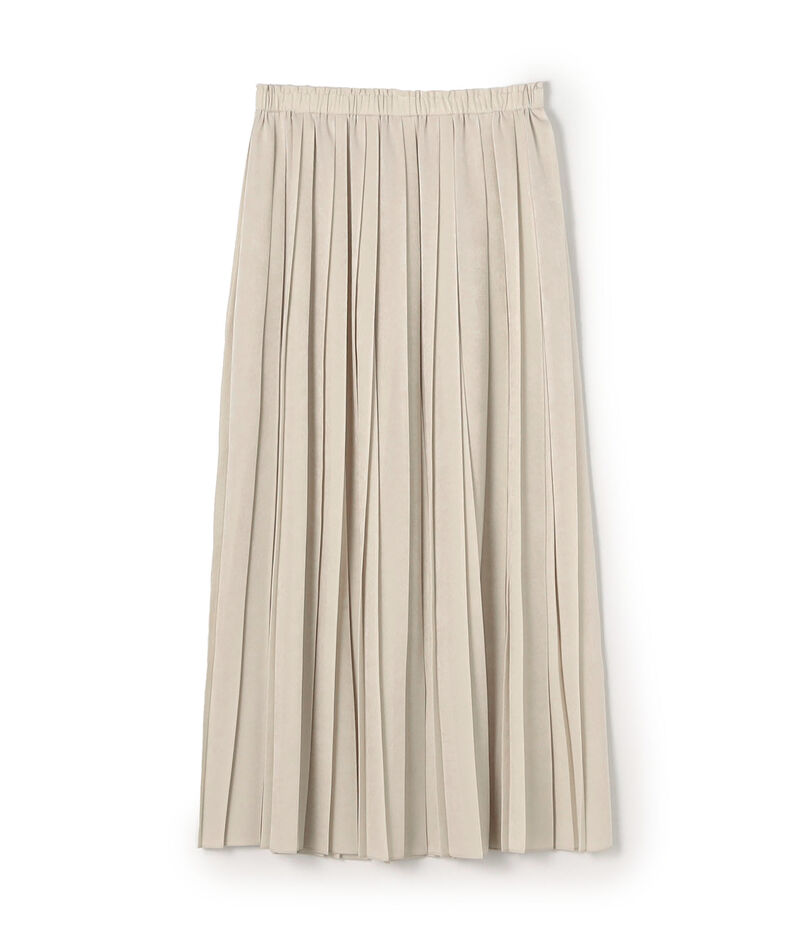 スエードサテン プリーツスカート