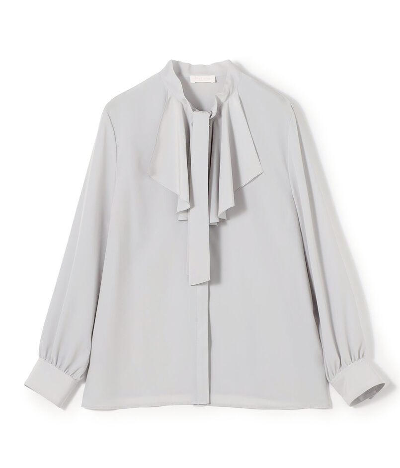クリアデシン フリルボウタイブラウス