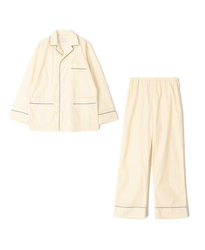 コットンブロードストライプ パジャマ（ウィメンズ）