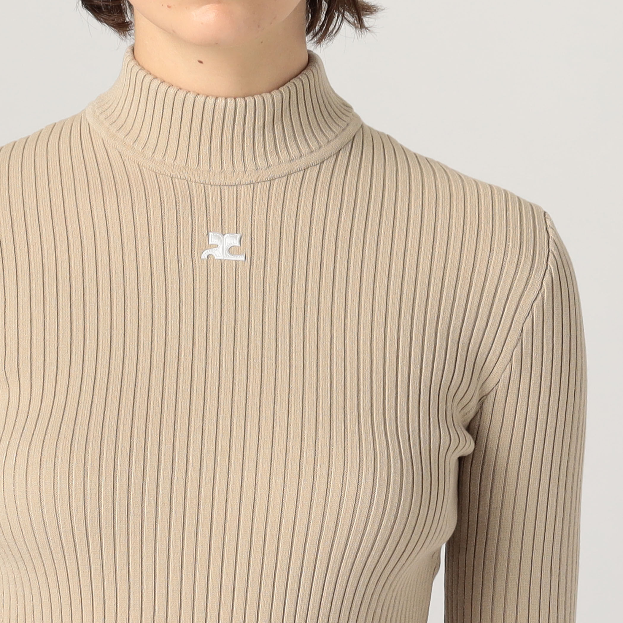 COURREGES クレシュ アントレッセト ライト ニット トレス Courreges REEDITION KNIT ShortSleeve JUMPER