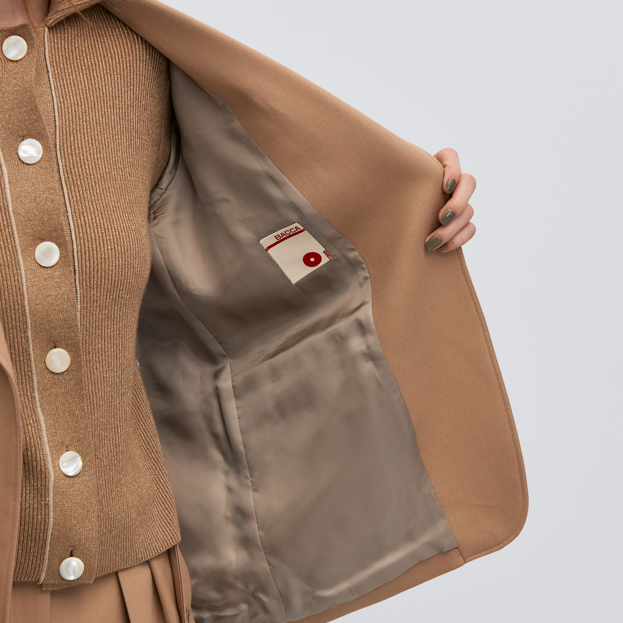 コットンウールトリコチン ボックスジャケット｜トゥモローランド 公式通販