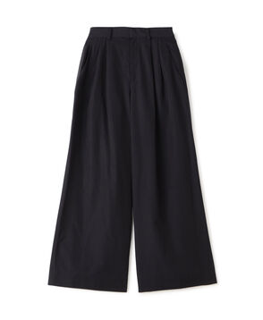 シャトルポプリン 2タックワイドパンツ