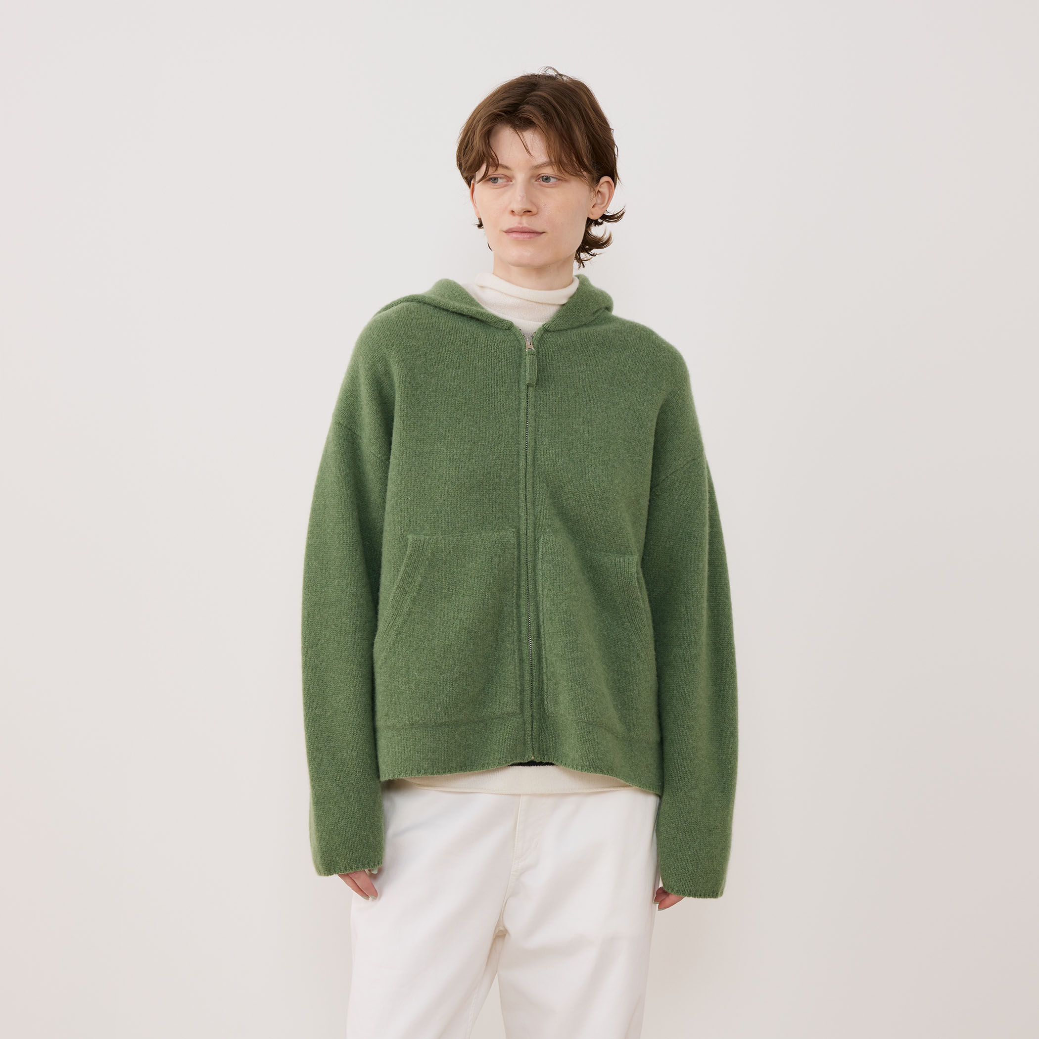 オーストラリアンラムズウール ジップアップブルゾン