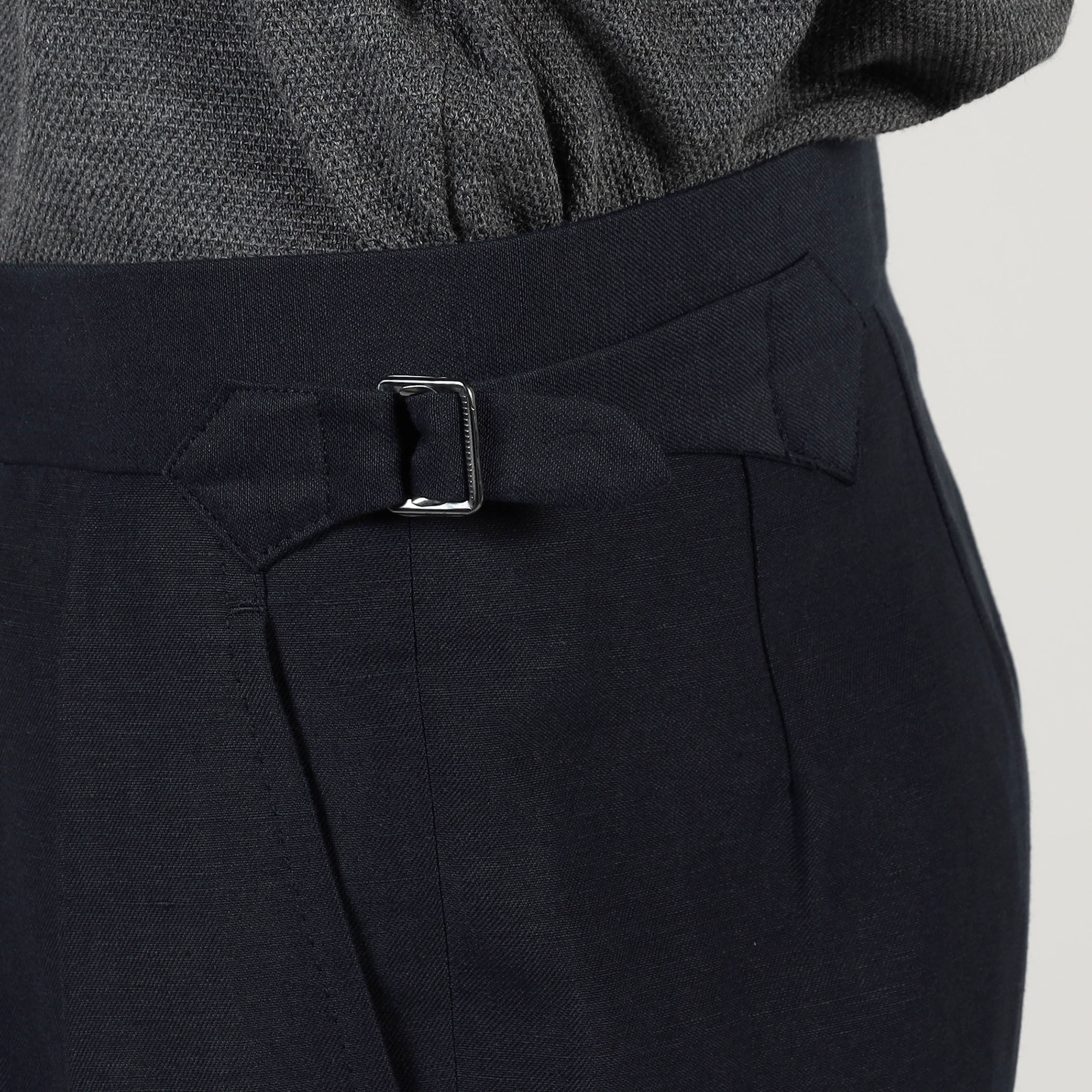 FUMIYA HIRANO REGENT ウールリネン イン2プリーツトラウザーズ