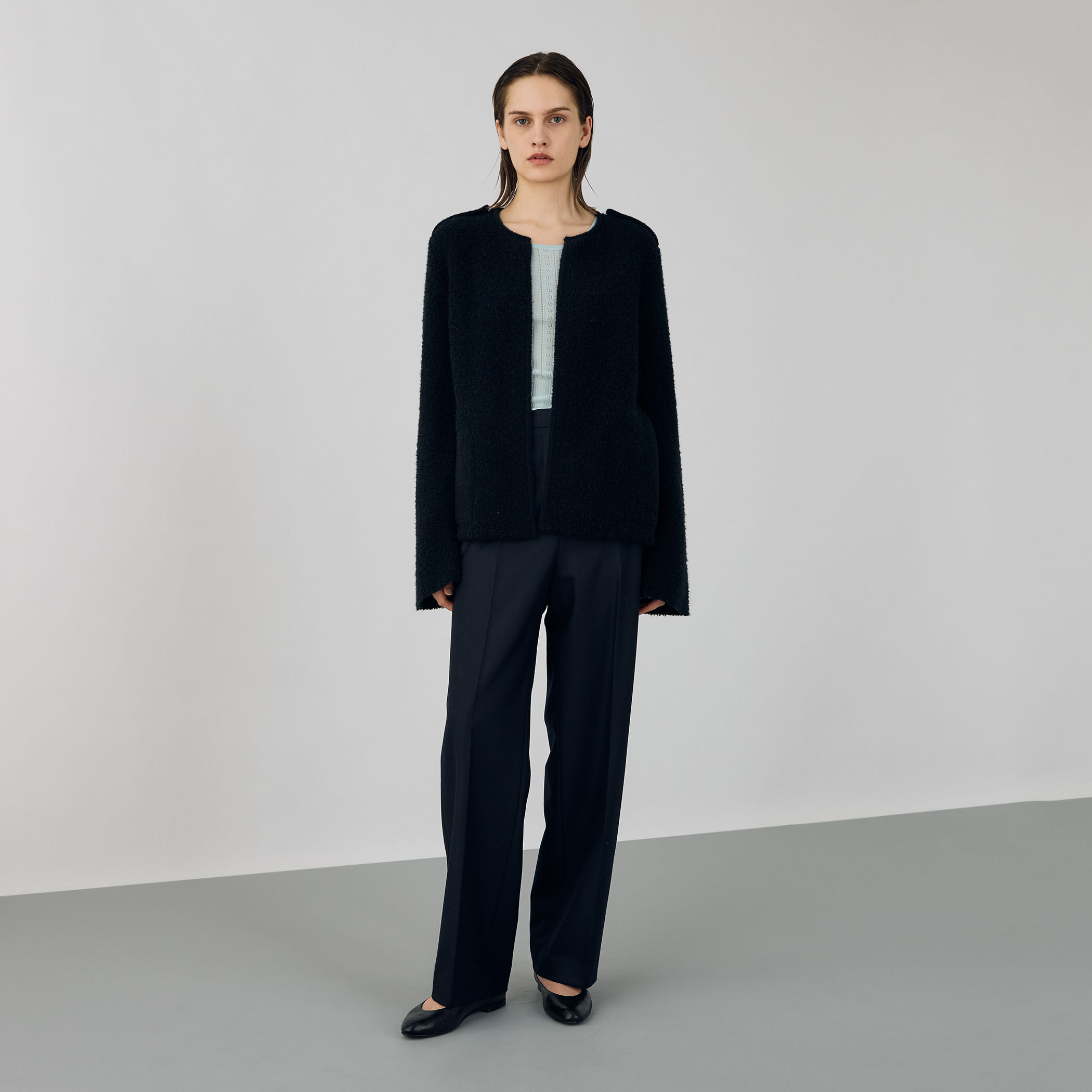 パイルステッチ ノーカラージャケット｜トゥモローランド 公式通販