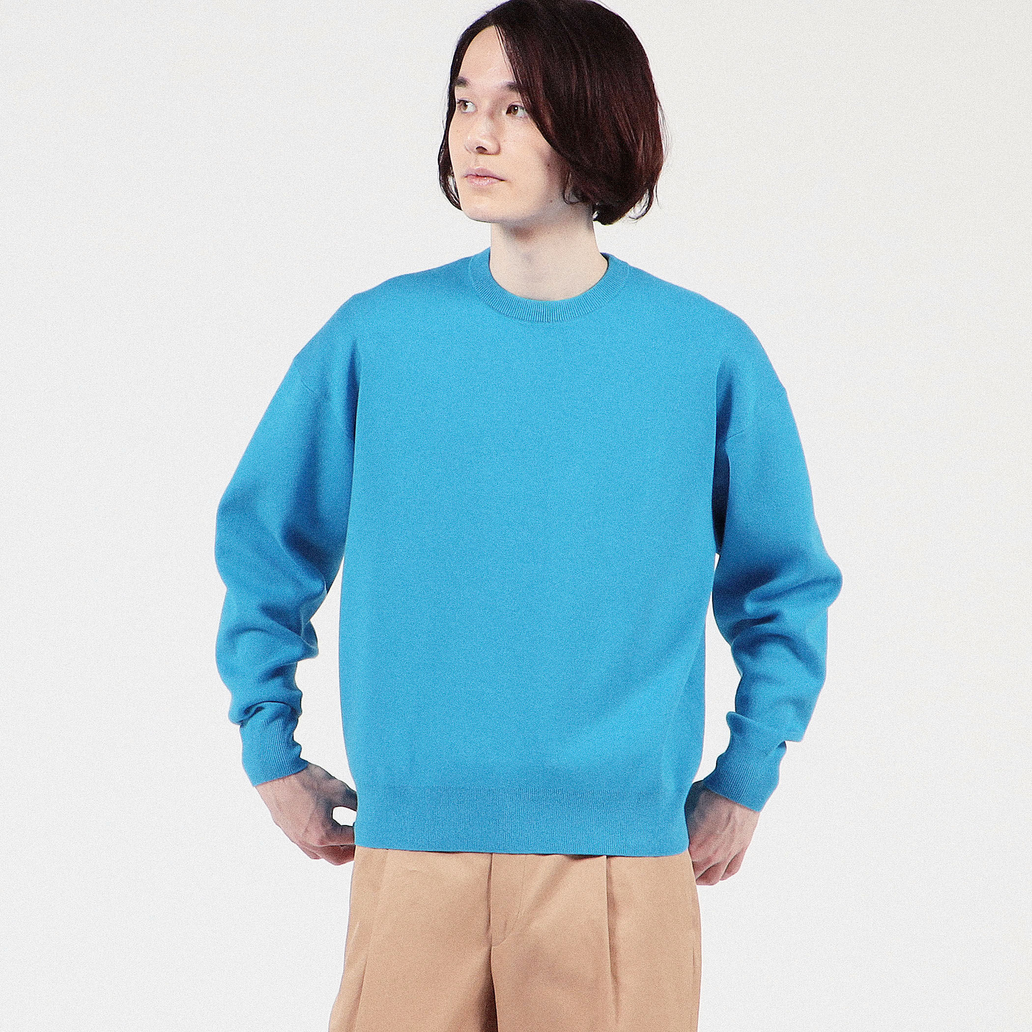 CABaN コットンカシミヤ クルーネックラグランスリーブプルオーバー CABaN コットンカシミヤ クルーネックラグランスリーブプルオーバー