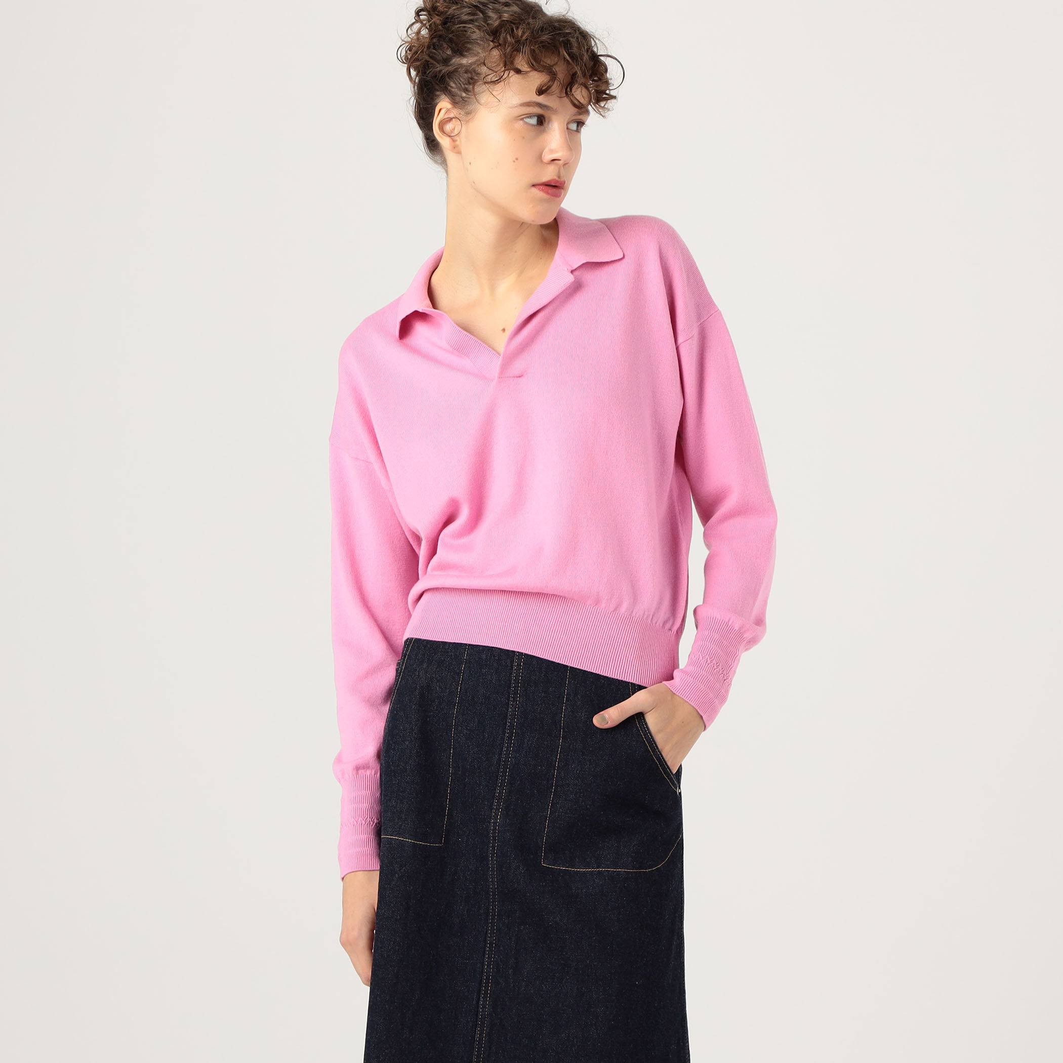 コットンカノコ ポロプルオーバー（ポロシャツ）｜MACPHEE（マカフィー