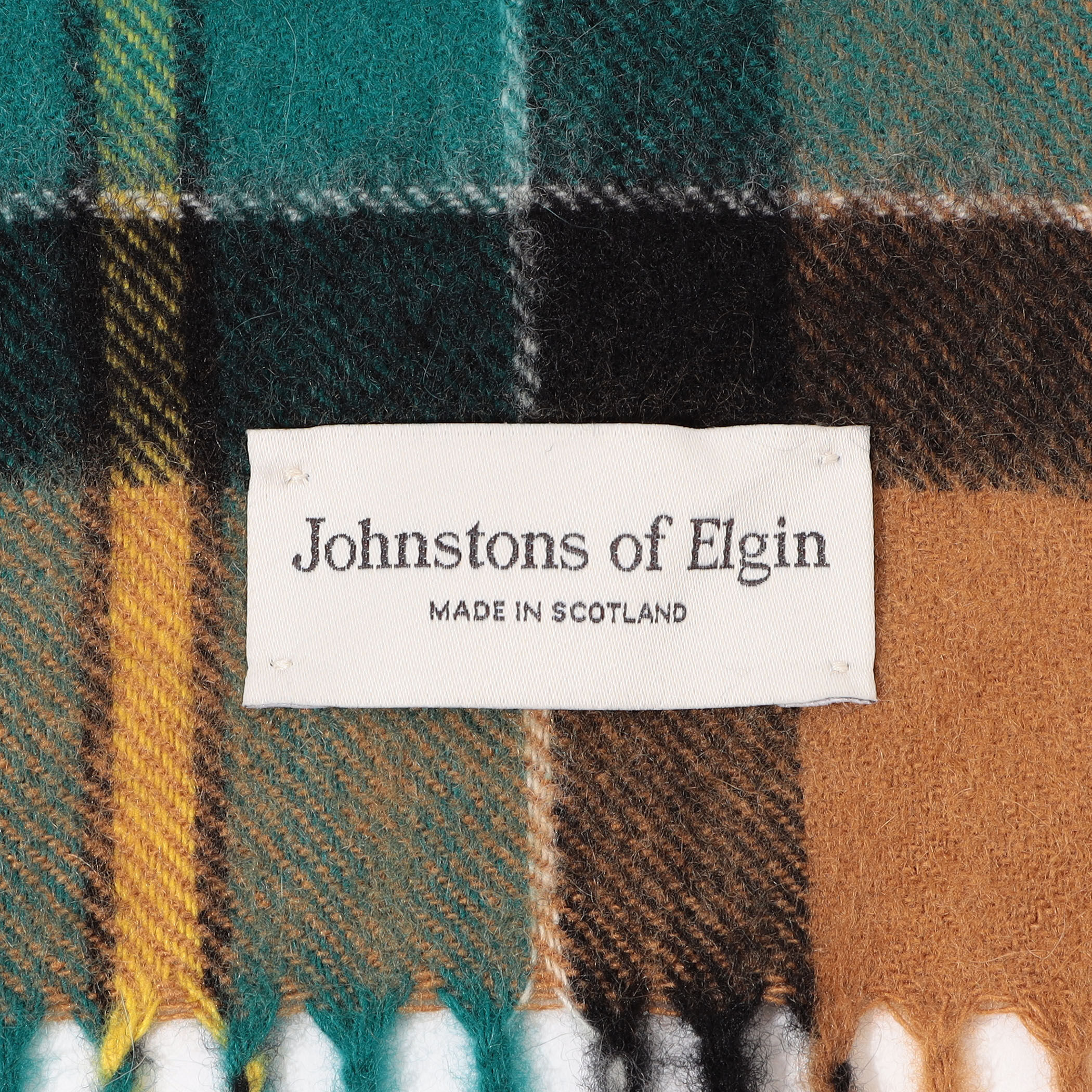 Johnstons of Elgin カシミヤマフラー チェック柄　大判 Johnstons of Elgin 最大55%☆10/24〜 日本正規品