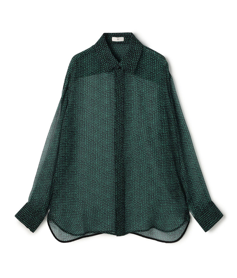 シルク楊柳 レギュラーカラーシャツ