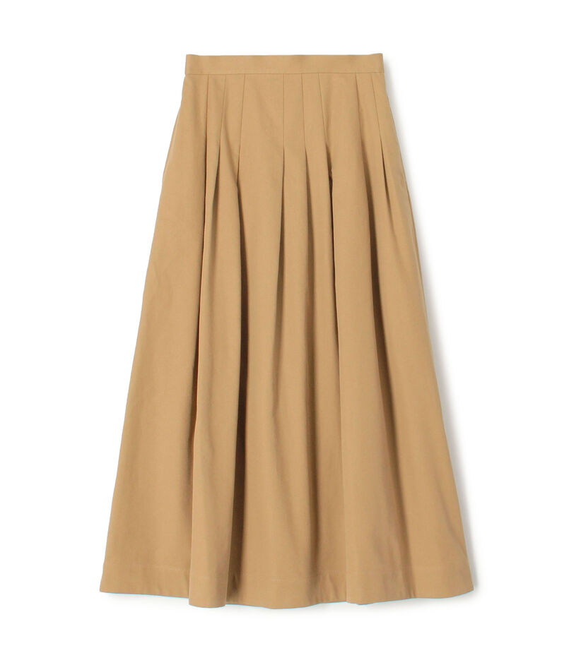 ノンマーセライズドコットン ランダムタックスカート