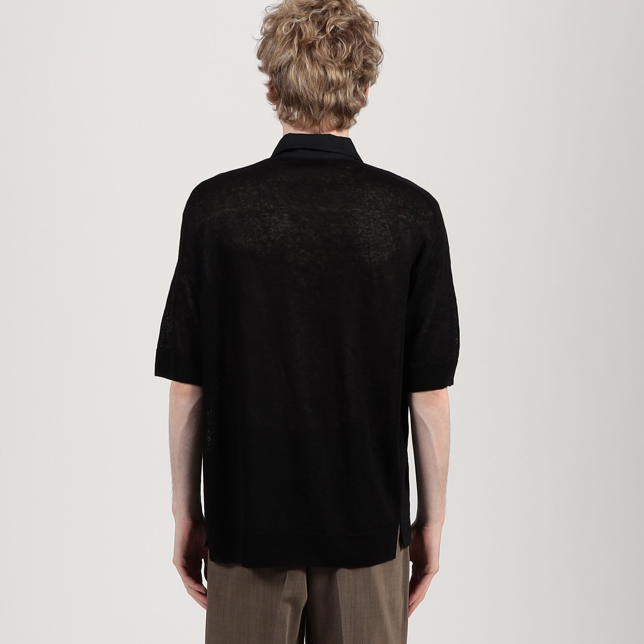 リネンニットコンビ ハーフスリーブシャツ｜トゥモローランド 公式通販