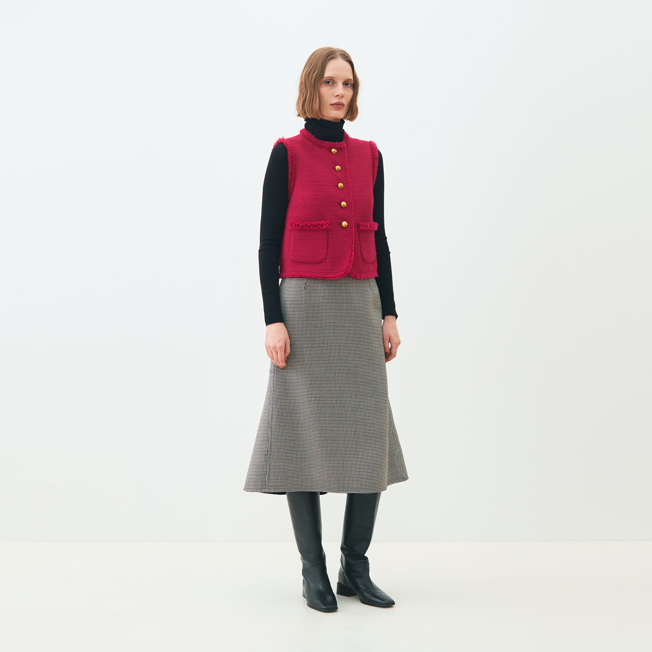 ブークレーファンシー クルーネックジレ｜トゥモローランド 公式通販