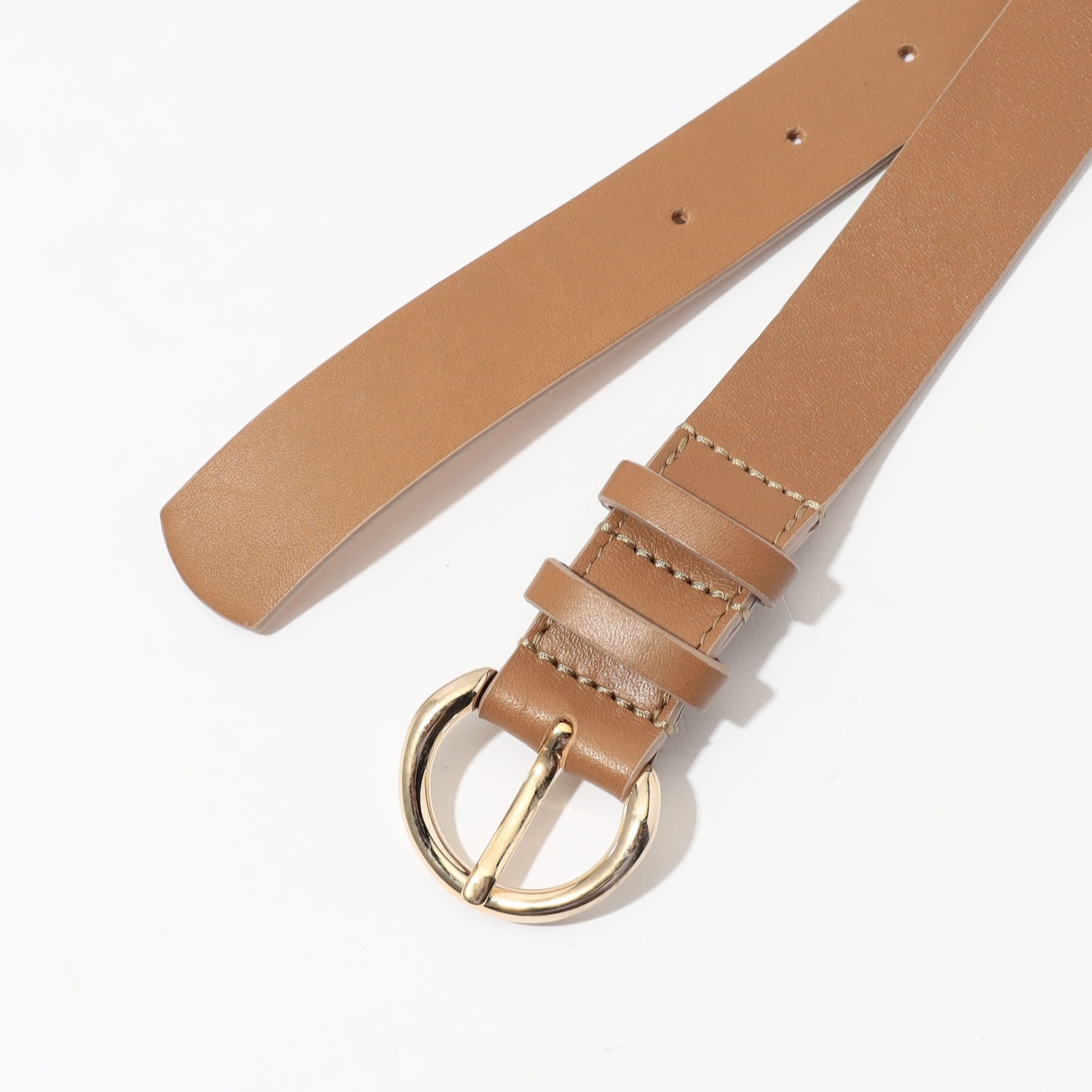 MAISON et VOYAGE ラウンドバックル レザーベルト｜トゥモローランド