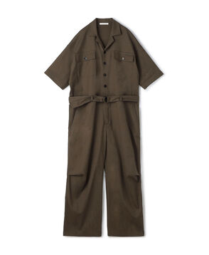 クレープウールストレッチ ジャンプスーツ