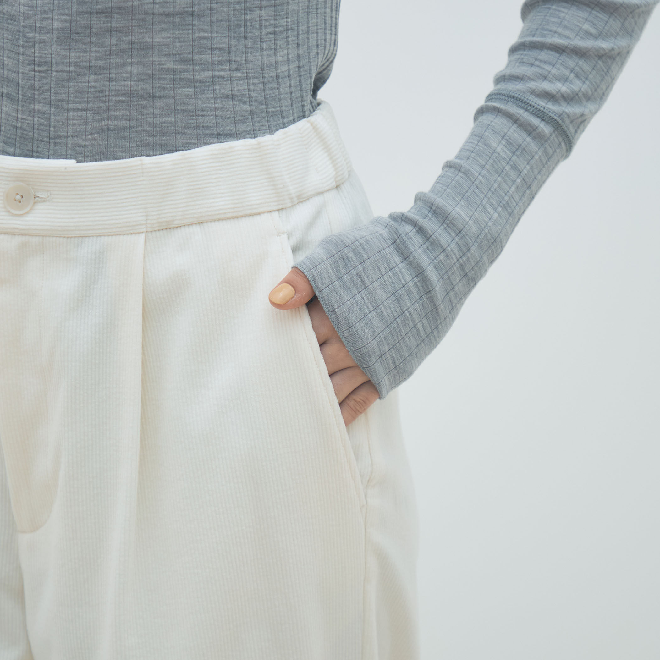 ＊marcieさま専用＊コットンコーデュロイ ストレートパンツ コーデュロイマリンパンツ＜大きいサイズ有＞【OtonaSMILE