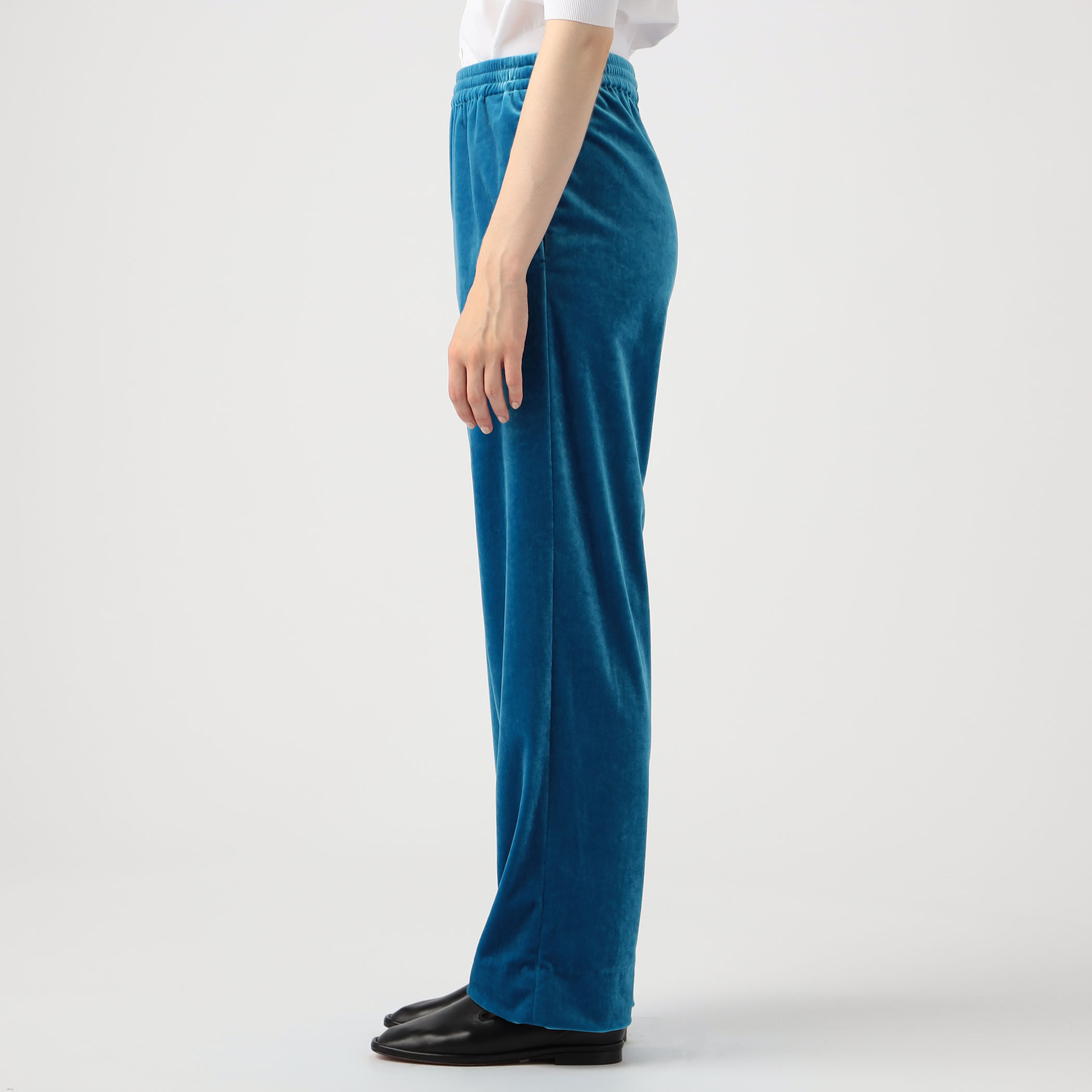 美品　caban ベロア　パンツ CABaN ベロア グラデーションストライプ1タックパンツ