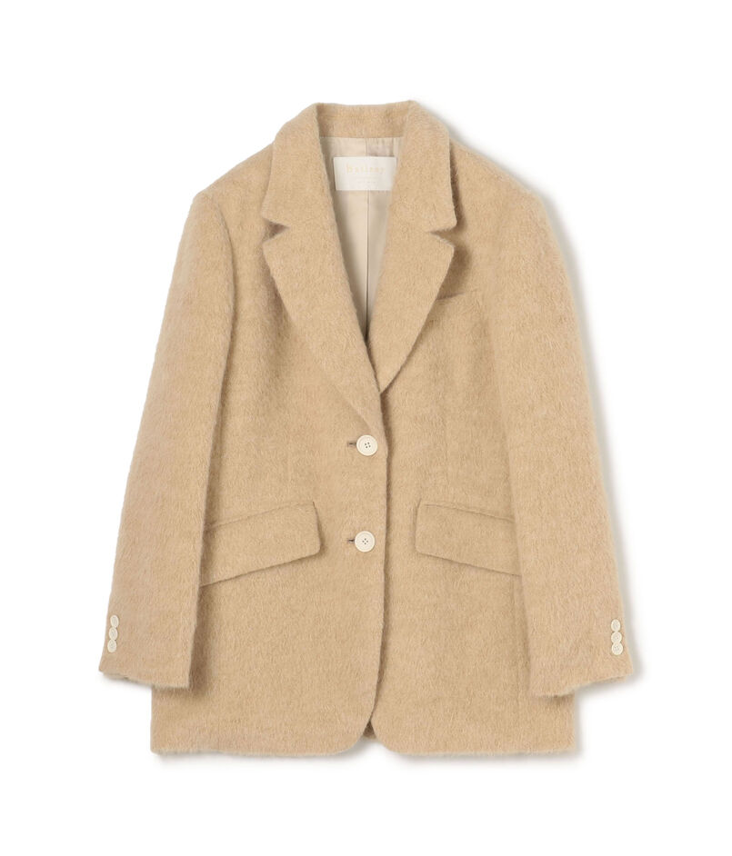 ライトアルパカシャギー テーラードジャケット