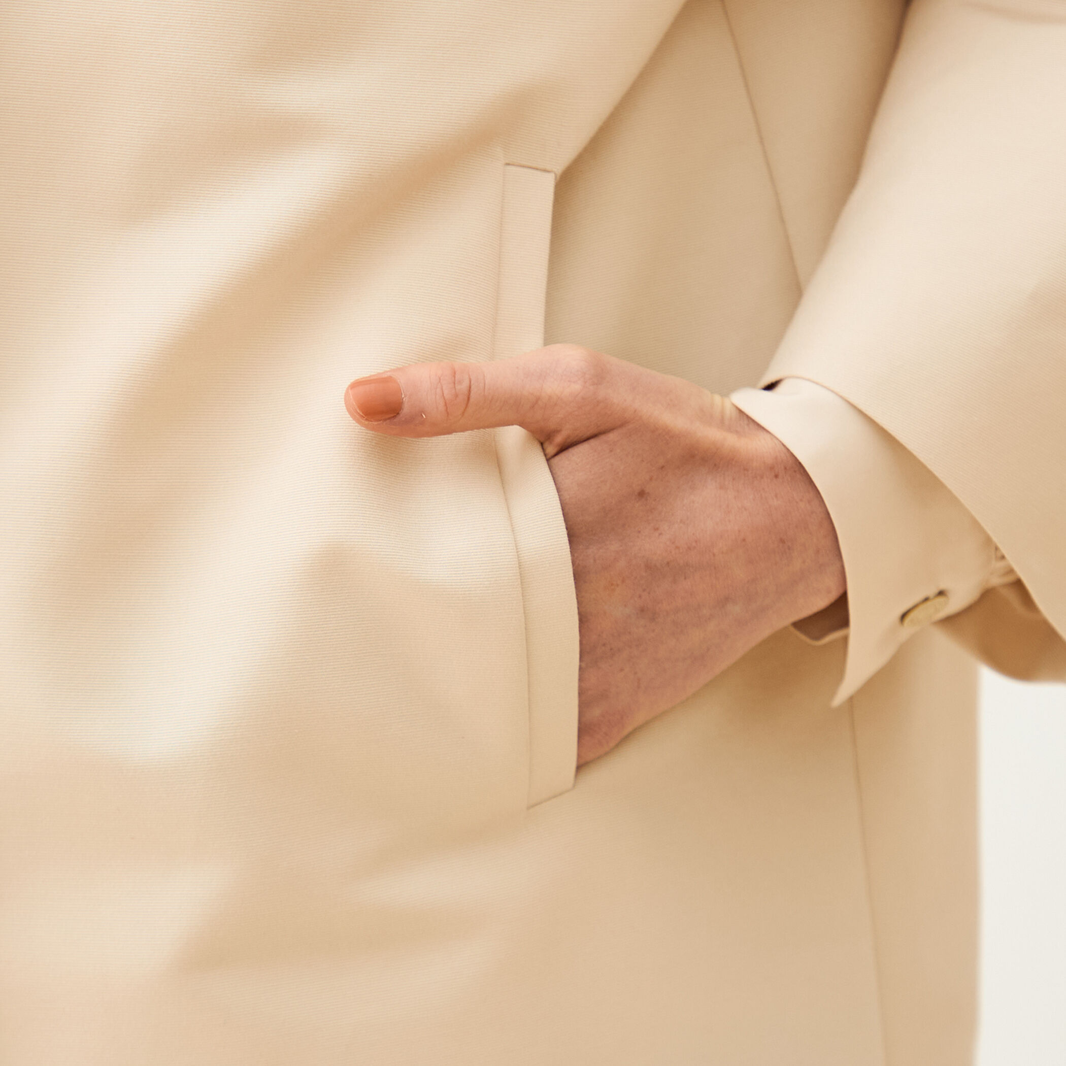 コットンシルクグログラン ノーカラーコート｜トゥモローランド 公式通販