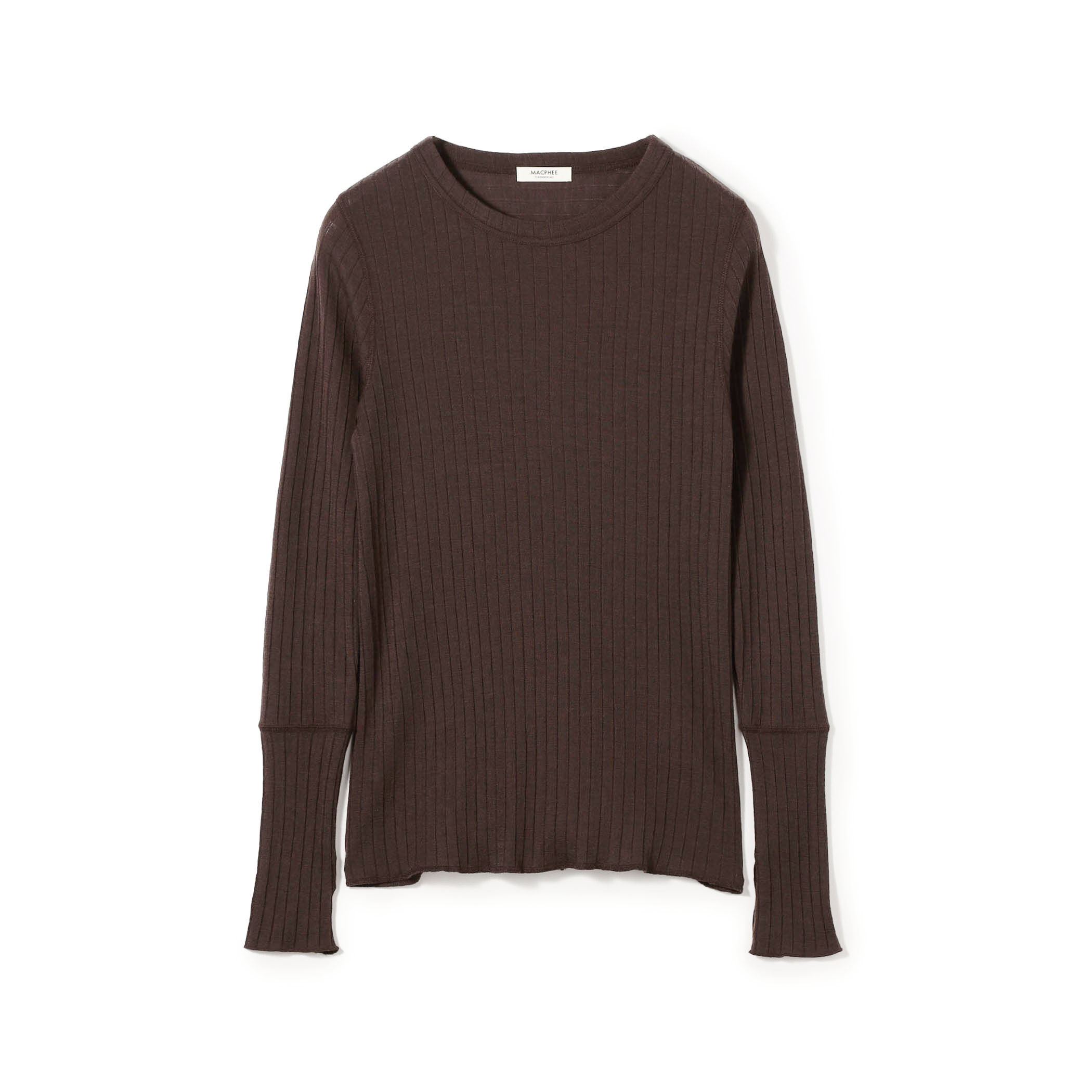 ウールリブ クルーネックプルオーバー｜トゥモローランド 公式通販