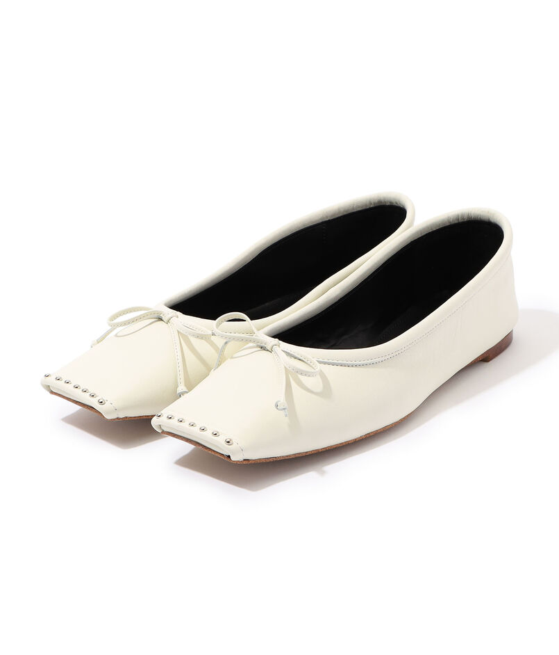 CHEMBUR SQ FLAT STUDS BALLET シューズ