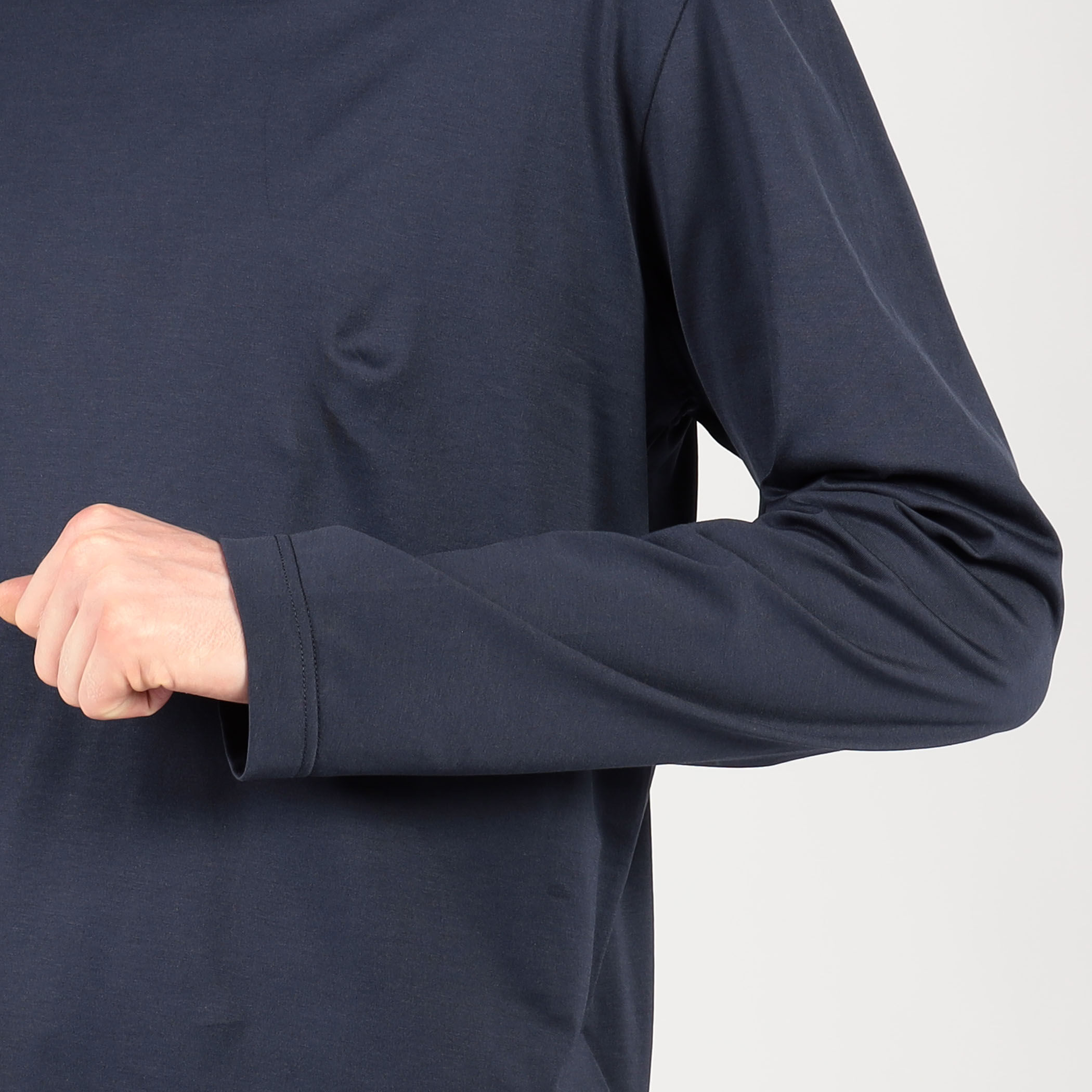 SUNSPEL MTSH0197 コットンタートルネック ロングスリーブTシャツ