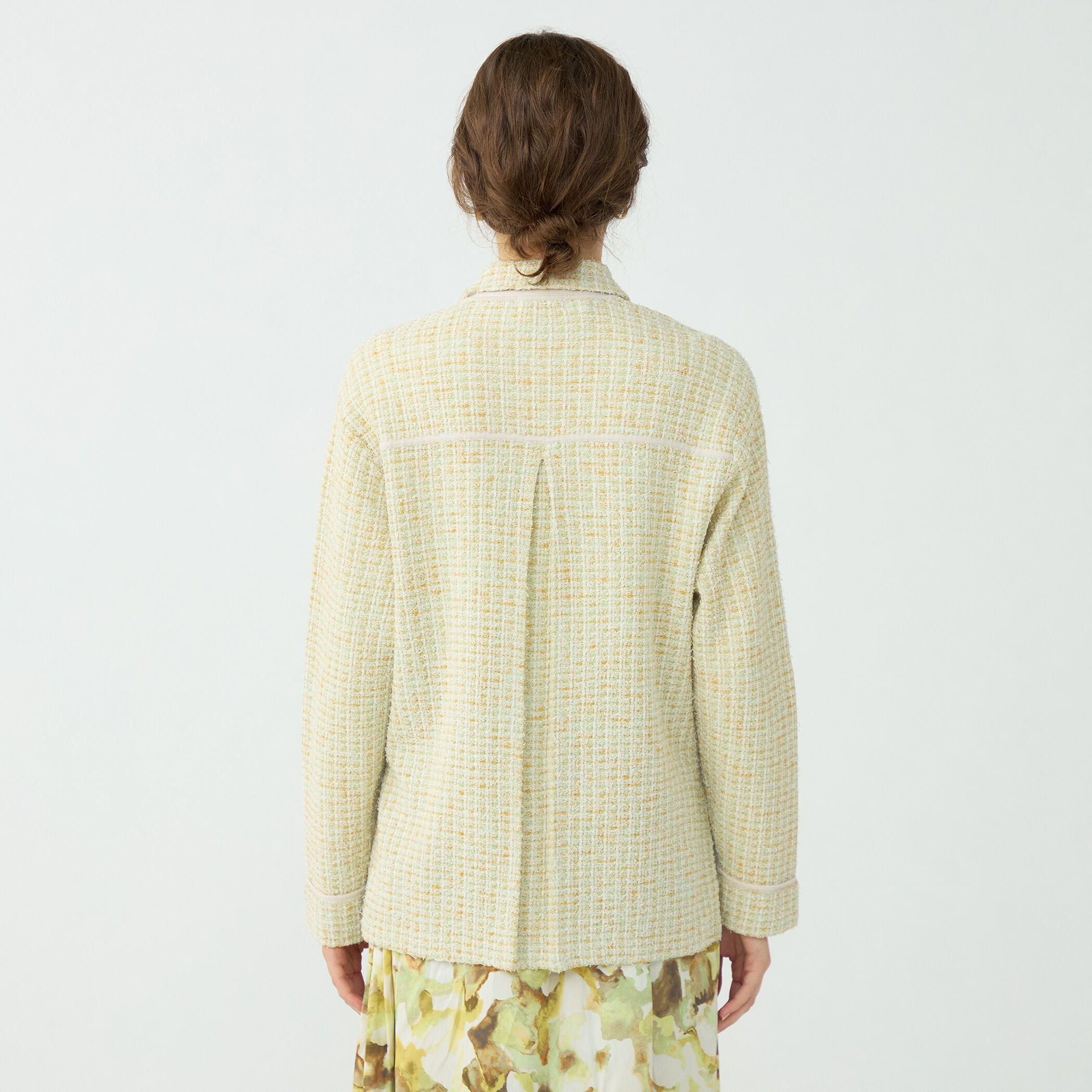 ミックスツイード シャツブルゾン｜トゥモローランド 公式通販