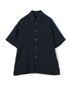 リネン ショートスリーブ ワンナップカラーシャツ