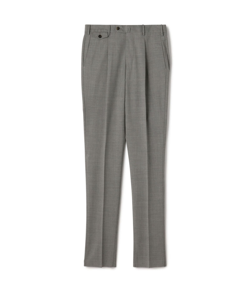PT TORINO Gentleman Fit ポリエステルウール 1プリーツ スリムスラックス