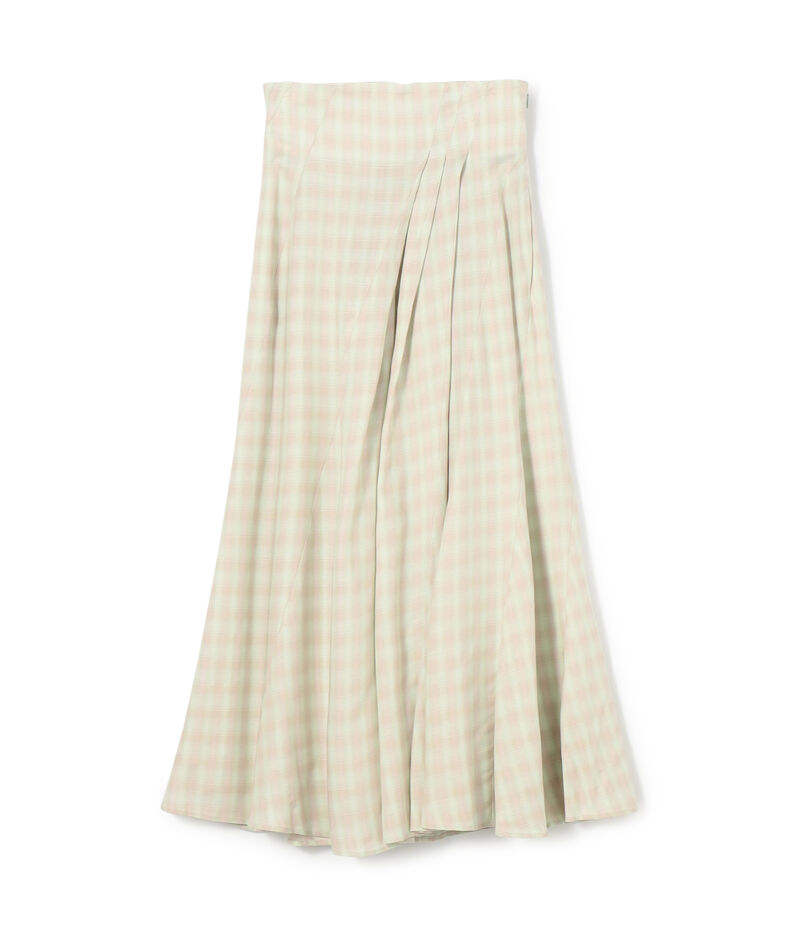 Mame Kurogouchi Linen Mix Ombre Checkskirt Mame Kurogouchi Linen Mix Ombre Checkskirt