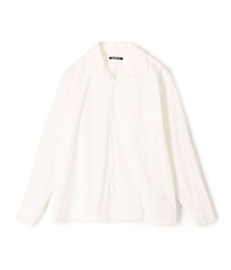 ストレッチタイプライター オープンカラーシャツ