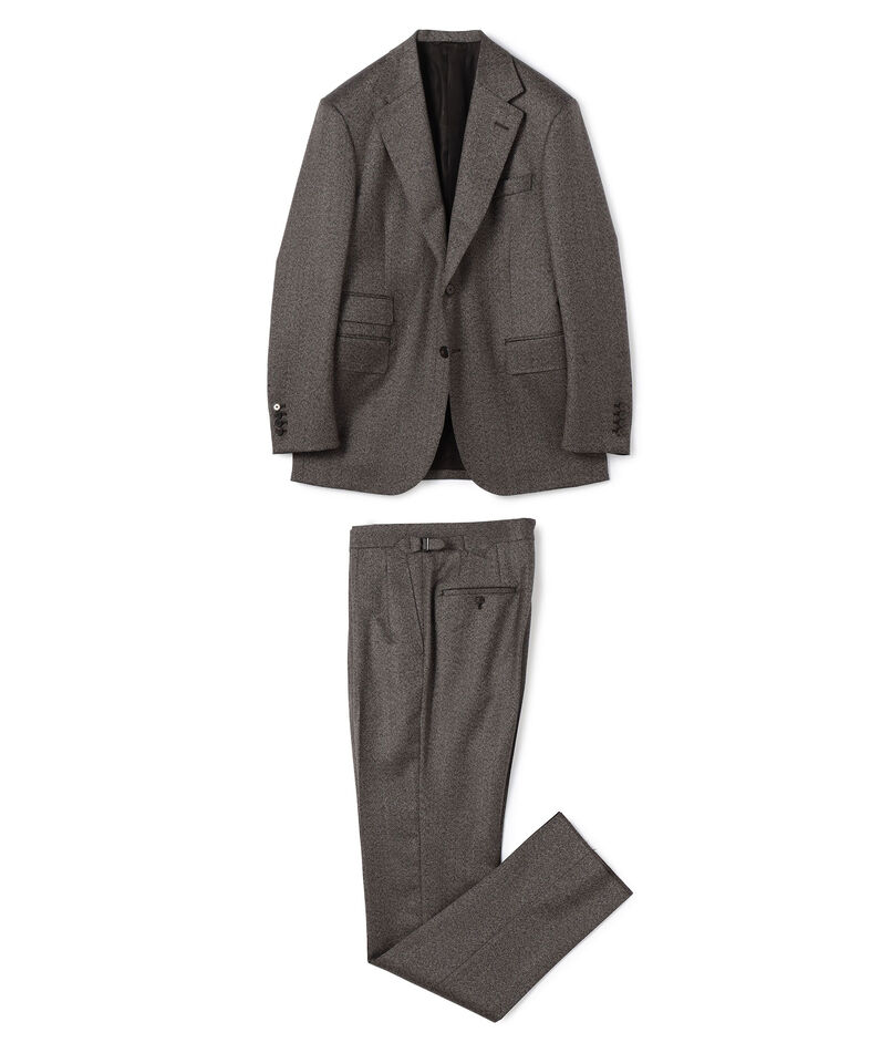 ウール シングルブレステッド2Bスーツ ISLAND FLEECE E.Zegna