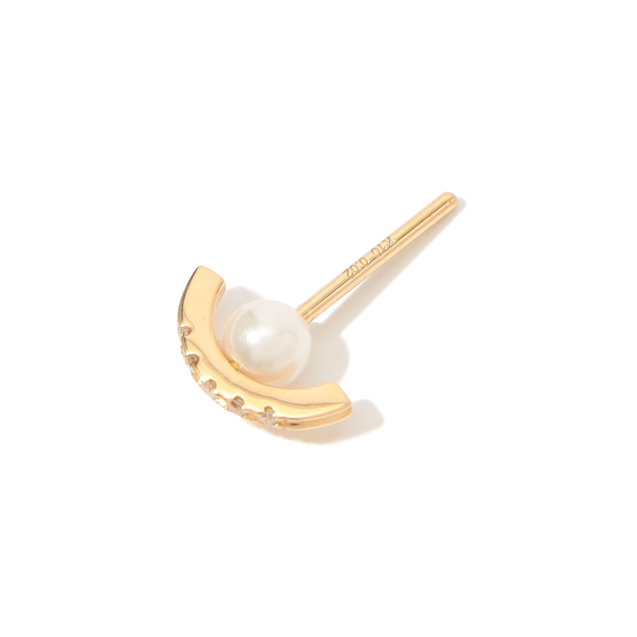 開店記念セール！ 別注】Hirotaka ダイヤモンド パール 片耳ピアス アクセサリー