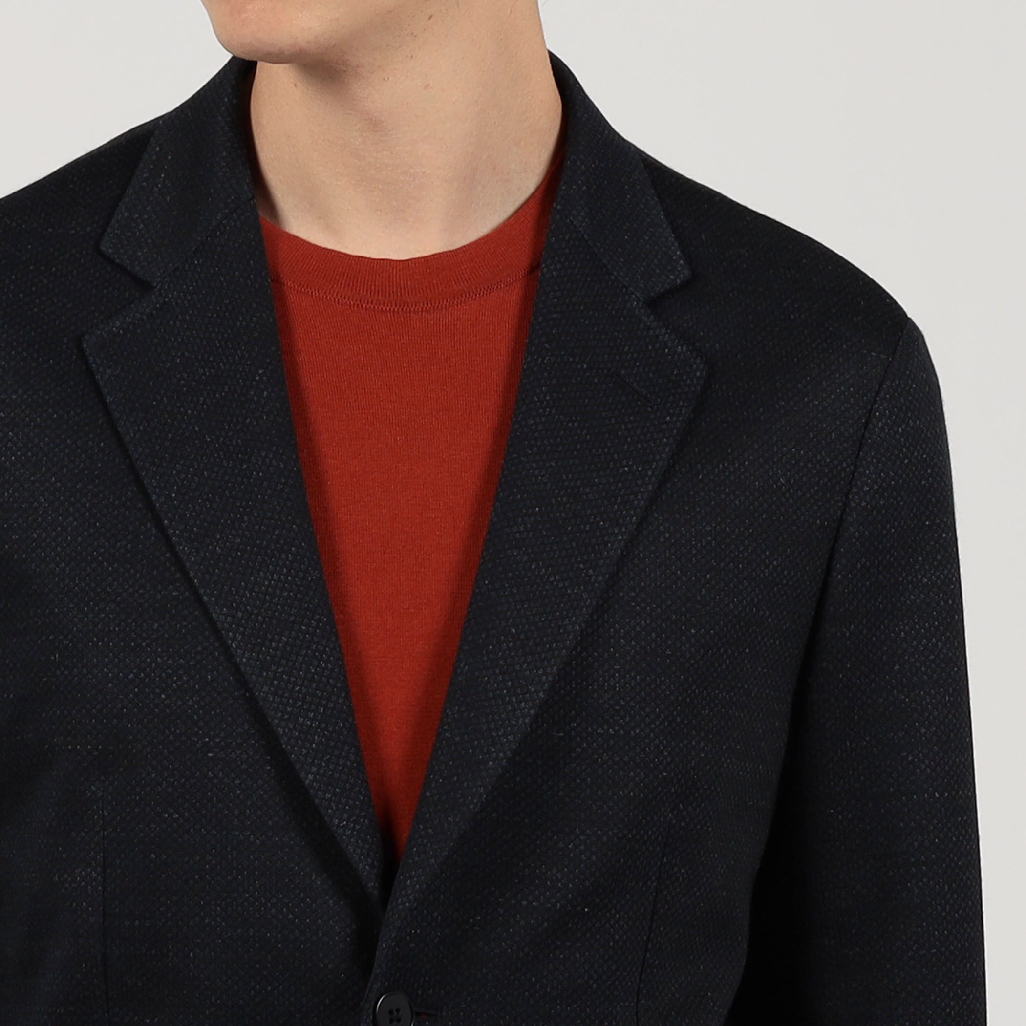 ラミーポリエステル シングルブレステッド 2Bジャケット